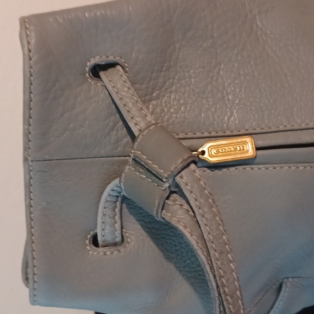 Coach Vintage A6E4922 Sonoma Leather Pebbled Backpack Purse Sling Bag DUST BAG - Picture 7 of 16